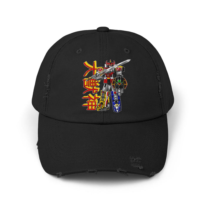 Zyuranger Daizyujin Distressed Hat Super Sentai T Shirt Custom Graphic Art Cosplay Shirts  Retro Vintage 90s