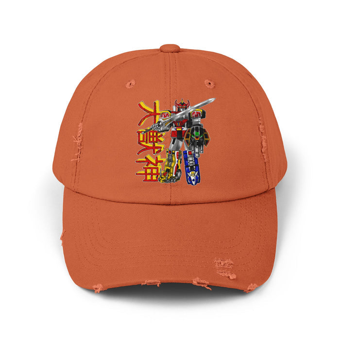 Zyuranger Daizyujin Distressed Hat Super Sentai T Shirt Custom Graphic Art Cosplay Shirts  Retro Vintage 90s
