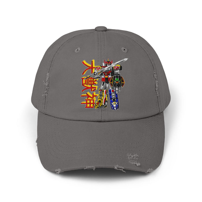 Zyuranger Daizyujin Distressed Hat Super Sentai T Shirt Custom Graphic Art Cosplay Shirts  Retro Vintage 90s