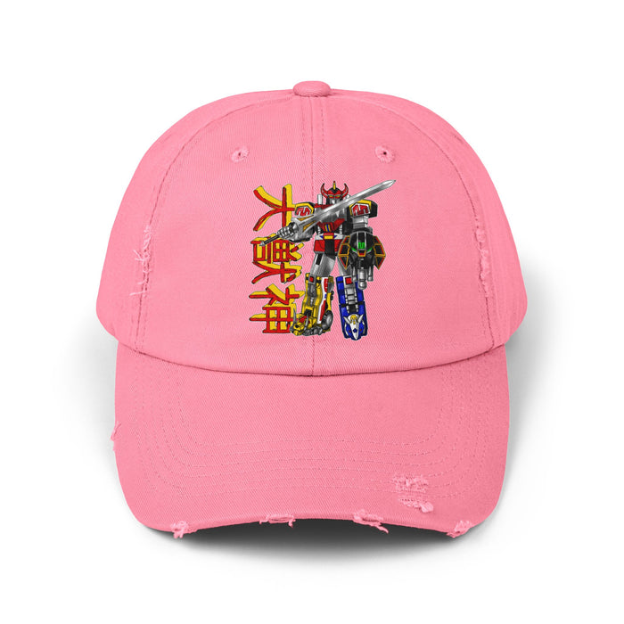 Zyuranger Daizyujin Distressed Hat Super Sentai T Shirt Custom Graphic Art Cosplay Shirts  Retro Vintage 90s