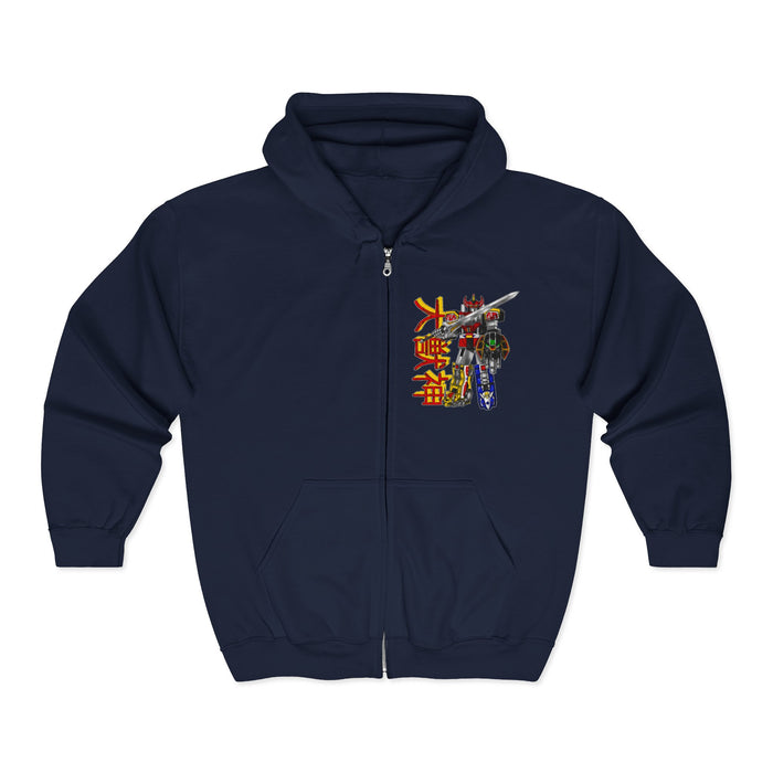 Zyuranger Daizyujun Full Zip Hoodie Custom Graphic Art Cosplay Shirts Rangers Retro Vintage 90s
