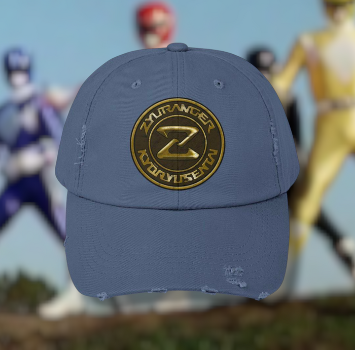 Zyuranger Distressed Hat Super Sentai T Shirt Custom Graphic Art Cosplay Shirts  Retro Vintage 90s