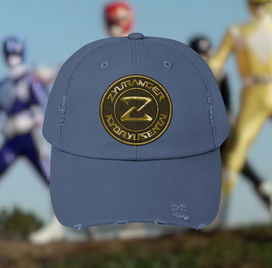 Zyuranger Distressed Hat Super Sentai T Shirt Custom Graphic Art Cosplay Shirts  Retro Vintage 90s