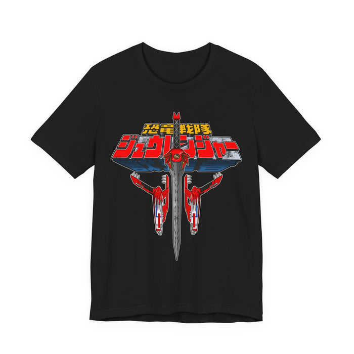 Zyuranger Gear Tee Super Sentai T Shirt Custom Graphic Art Cosplay Shirts Rangers Retro Vintage 90s