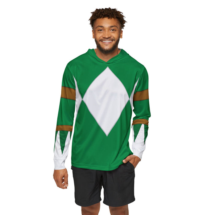 Zyuranger Green Hoodie (Full Print) Lightweight, Breathable, workout, pull over, fitness Hoodie Super Sentai Custom