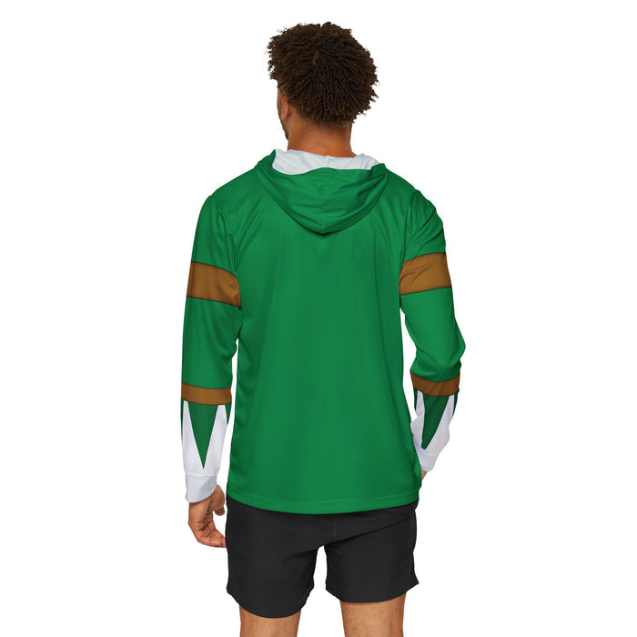 Zyuranger Green Hoodie (Full Print) Lightweight, Breathable, workout, pull over, fitness Hoodie Super Sentai Custom