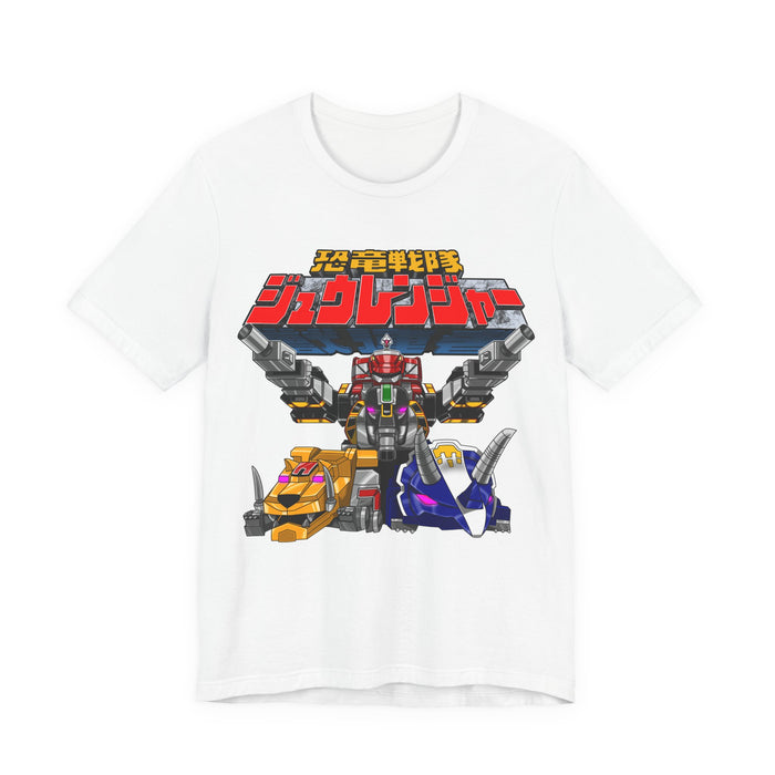 Zyuranger Mecha Tee Custom Graphic Art Cosplay Shirts Rangers Retro Vintage 90s