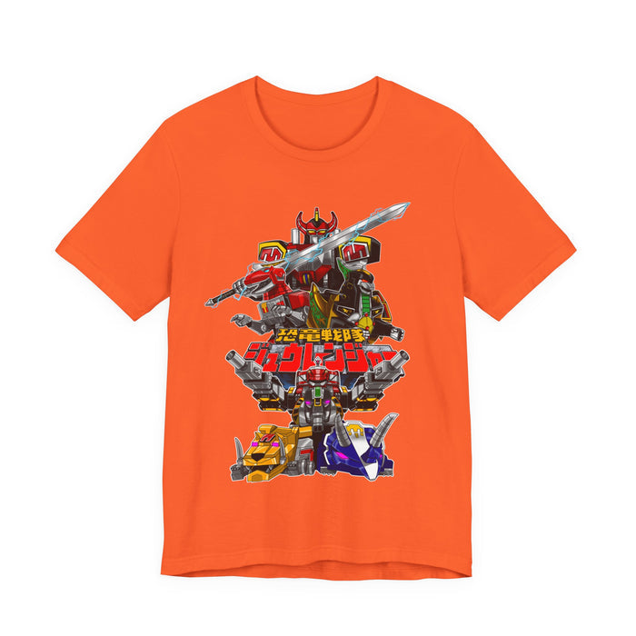 Zyuranger Mechas Tee  Custom Graphic Art Cosplay Shirts Rangers Retro Vintage 90s