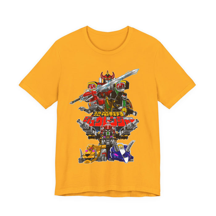 Zyuranger Mechas Tee  Custom Graphic Art Cosplay Shirts Rangers Retro Vintage 90s