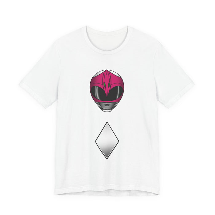 Zyuranger Pink Helmet Tee Super Sentai T Shirt Custom Graphic Art Cosplay Shirts Rangers Retro Vintage 90s Tee
