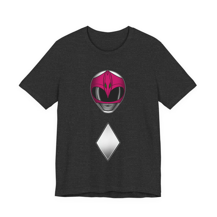 Zyuranger Pink Helmet Tee Super Sentai T Shirt Custom Graphic Art Cosplay Shirts Rangers Retro Vintage 90s Tee