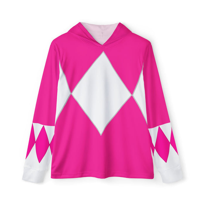 Zyuranger Pink Hoodie (Full Print) Lightweight, Breathable, workout, pull over, fitness Hoodie Super Sentai Custom