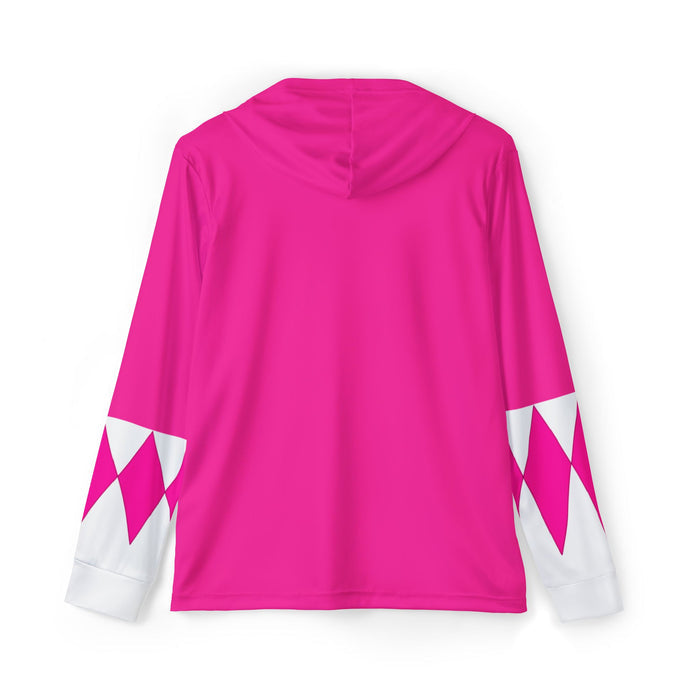 Zyuranger Pink Hoodie (Full Print) Lightweight, Breathable, workout, pull over, fitness Hoodie Super Sentai Custom