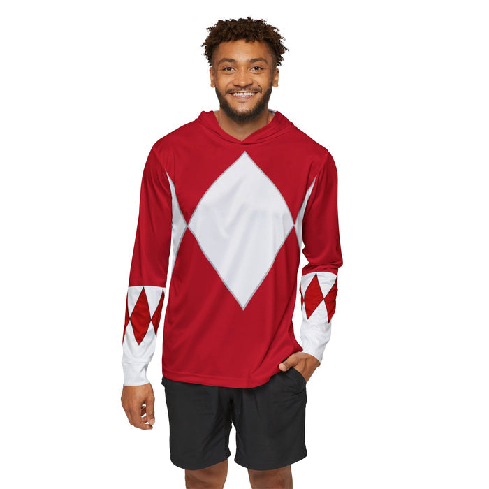 Zyuranger Red Hoodie (Full Print) Lightweight, Breathable, workout, pull over, fitness Hoodie Super Sentai Custom
