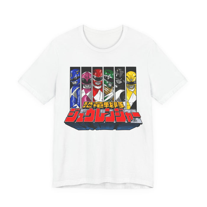 Zyuranger Tee Custom Graphic Art Cosplay Shirts Rangers Retro Vintage 90s