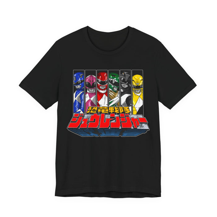 Zyuranger Tee Custom Graphic Art Cosplay Shirts Rangers Retro Vintage 90s