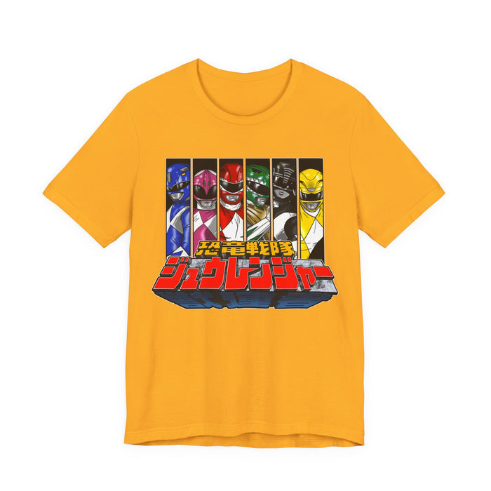 Zyuranger Tee Custom Graphic Art Cosplay Shirts Rangers Retro Vintage 90s