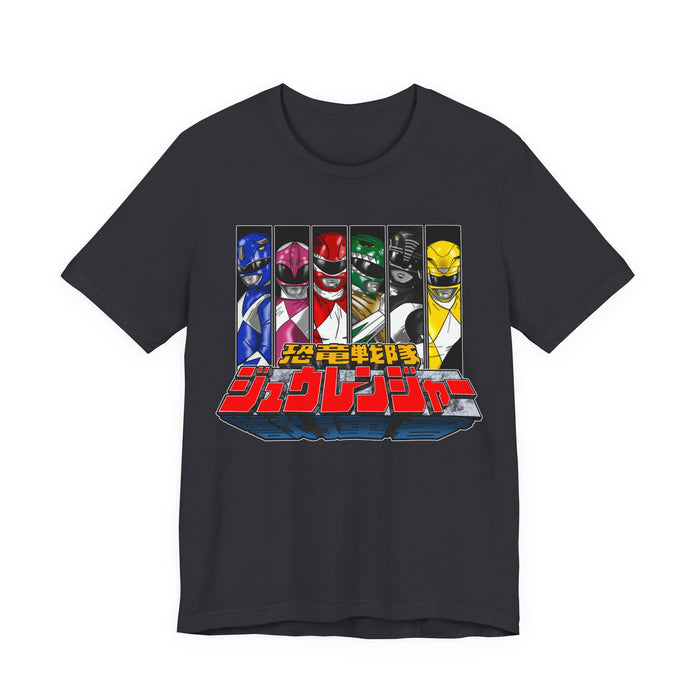 Zyuranger Tee Custom Graphic Art Cosplay Shirts Rangers Retro Vintage 90s