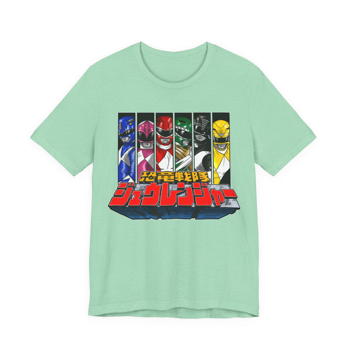 Zyuranger Tee Custom Graphic Art Cosplay Shirts Rangers Retro Vintage 90s