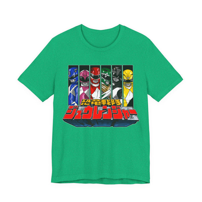 Zyuranger Tee Custom Graphic Art Cosplay Shirts Rangers Retro Vintage 90s