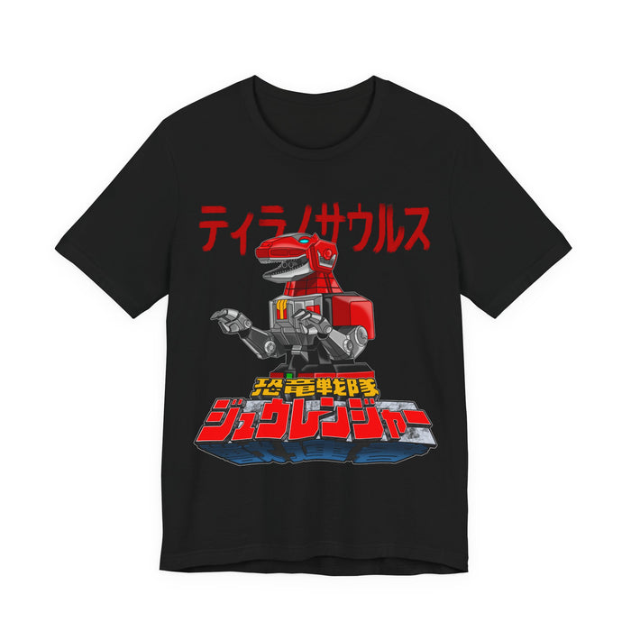 Zyuranger Tyrannosaurus Tee Super Sentai T Shirt Custom Graphic Art Cosplay Shirts Rangers Retro Vintage 90s