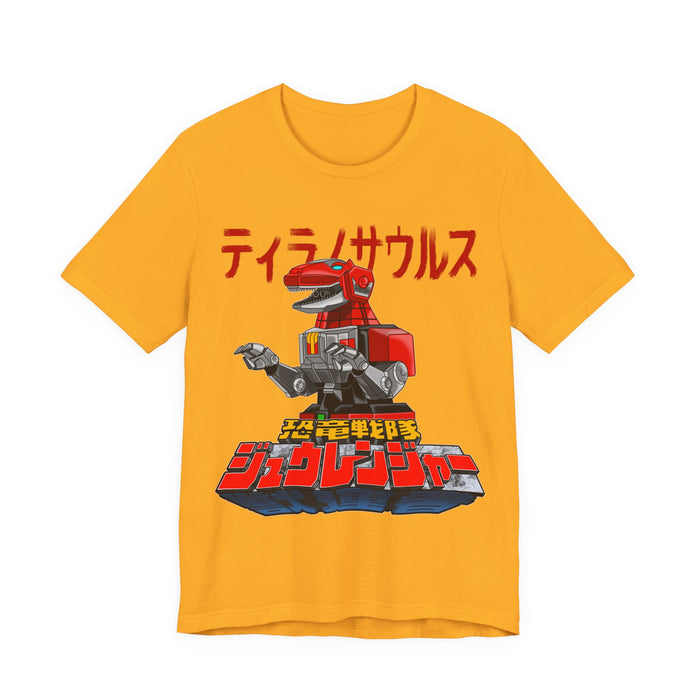 Zyuranger Tyrannosaurus Tee Super Sentai T Shirt Custom Graphic Art Cosplay Shirts Rangers Retro Vintage 90s