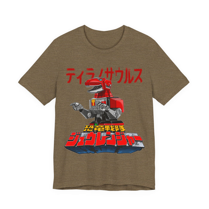 Zyuranger Tyrannosaurus Tee Super Sentai T Shirt Custom Graphic Art Cosplay Shirts Rangers Retro Vintage 90s