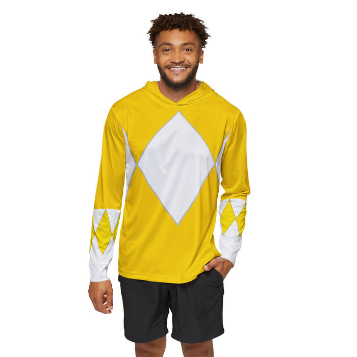 Zyuranger Yellow Hoodie (Full Print) Lightweight, Breathable, workout, pull over, fitness Hoodie Super Sentai Custom