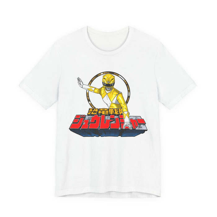 Zyuranger Yellow Ranger Tee Super Sentai T Shirt Custom Graphic Art Cosplay Shirts Rangers Retro Vintage 90s