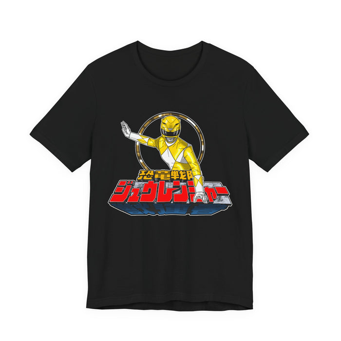 Zyuranger Yellow Ranger Tee Super Sentai T Shirt Custom Graphic Art Cosplay Shirts Rangers Retro Vintage 90s
