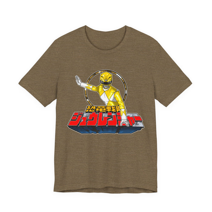 Zyuranger Yellow Ranger Tee Super Sentai T Shirt Custom Graphic Art Cosplay Shirts Rangers Retro Vintage 90s
