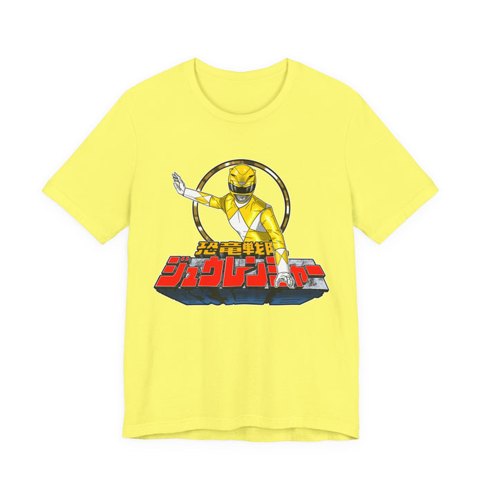 Zyuranger Yellow Ranger Tee Super Sentai T Shirt Custom Graphic Art Cosplay Shirts Rangers Retro Vintage 90s
