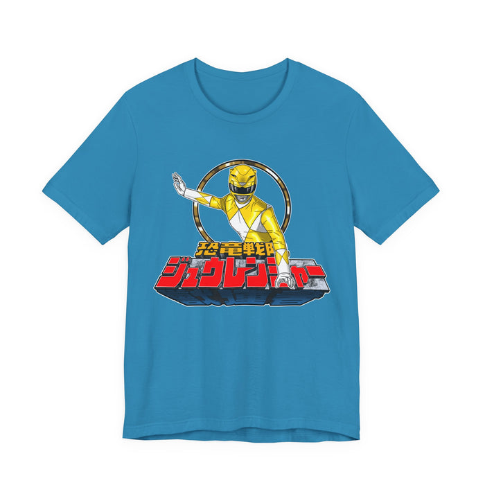 Zyuranger Yellow Ranger Tee Super Sentai T Shirt Custom Graphic Art Cosplay Shirts Rangers Retro Vintage 90s