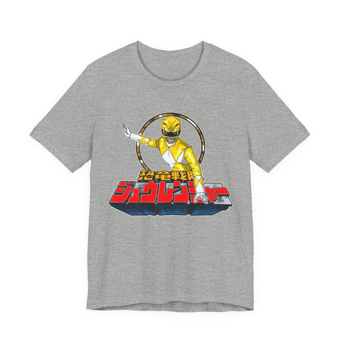 Zyuranger Yellow Ranger Tee Super Sentai T Shirt Custom Graphic Art Cosplay Shirts Rangers Retro Vintage 90s
