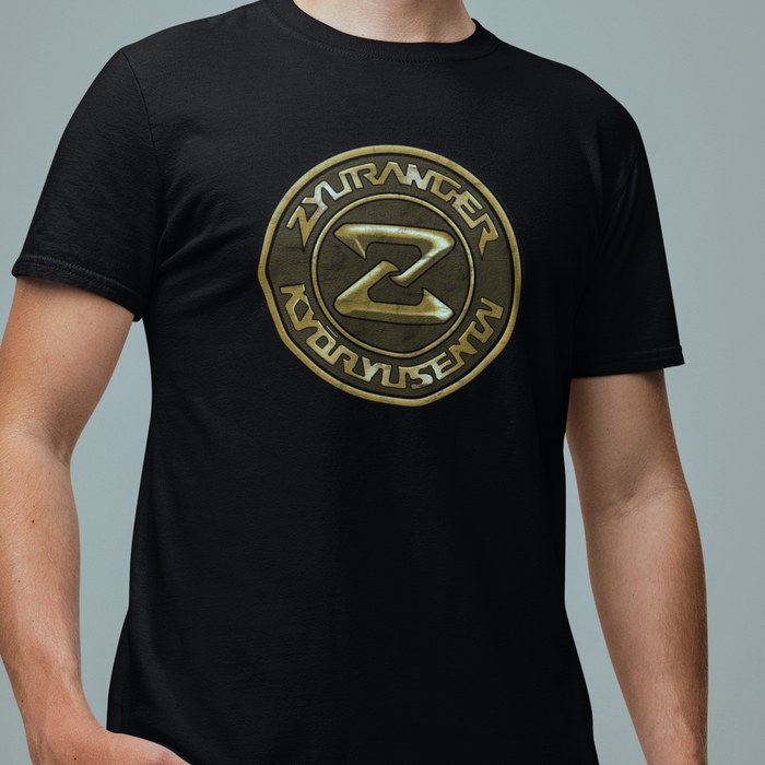 Zyurangers Logo Tee Super Sentai T Shirt Custom Graphic Art Cosplay Shirts Rangers Retro Vintage 90s