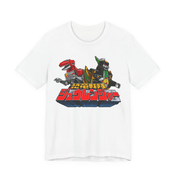 Zyurangers Mechas  Tee Super Sentai T Shirt Custom Graphic Art Cosplay Shirts Rangers Retro Vintage 90s