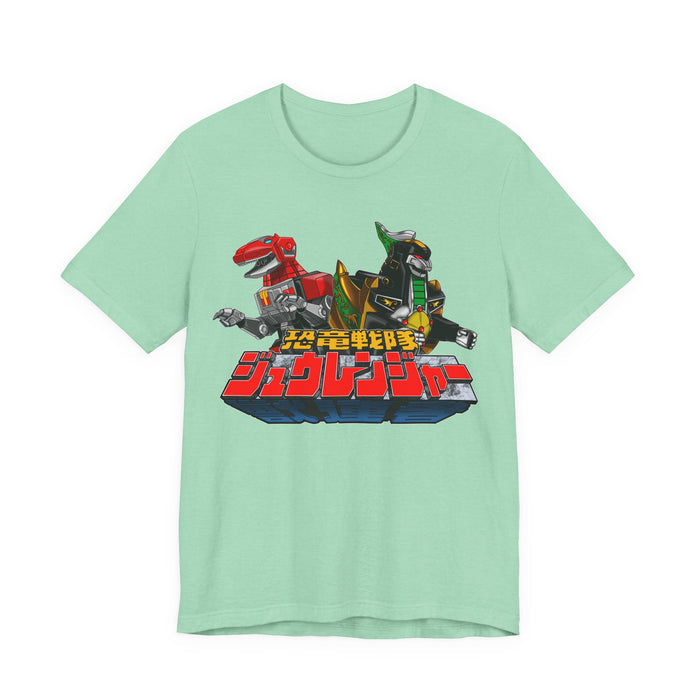 Zyurangers Mechas  Tee Super Sentai T Shirt Custom Graphic Art Cosplay Shirts Rangers Retro Vintage 90s
