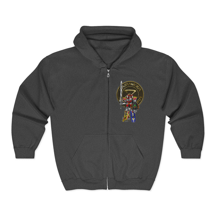 Zyurangers Team Zip Up Hoodie Custom Graphic Art Cosplay Shirts Rangers Retro Vintage 90s