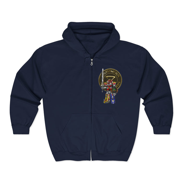 Zyurangers Team Zip Up Hoodie Custom Graphic Art Cosplay Shirts Rangers Retro Vintage 90s